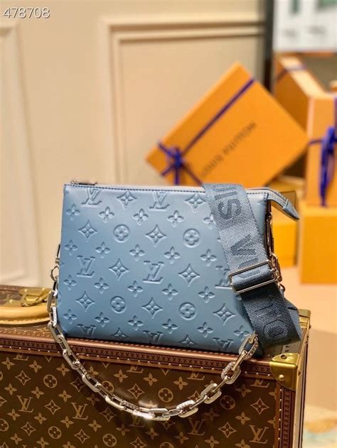 louis vuitton coussin bag blue